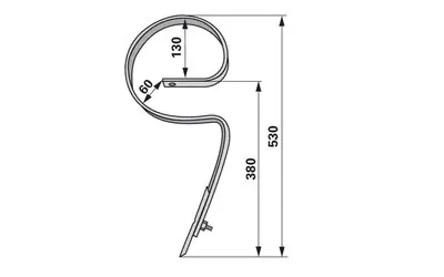 Cenová Bomba Pero kombinátoru s radličkou, 32 x 10 x 530 mm montážní výška 380 mm