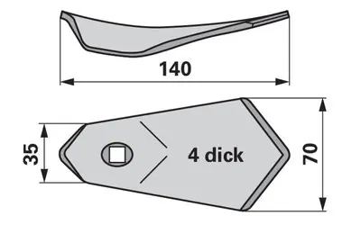 Radlička 70 x 4 x 140 mm Oblíbený