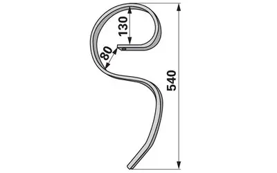 Cenový Hit Pero kombinátoru bez radličky, 32 x 12 x 540 mm, montážní výška 385 mm