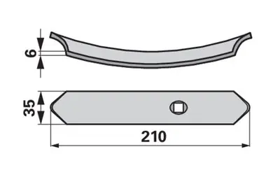 Radlička 35 x 6 x 210 mm Novinka
