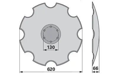 Disk podmítače ozubený Lemken 3490466 Výhodná Nabídka