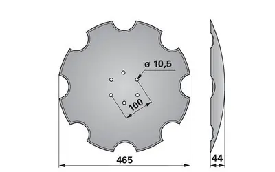 Disk podmítače ozubený Lemken 3490471 Omezená Nabídka