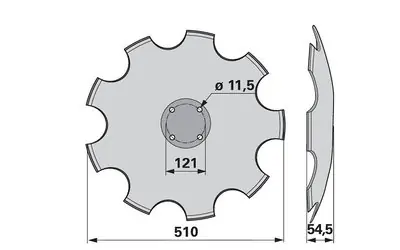 Výprodej Disk podmítače ozubený Amazone 78201966