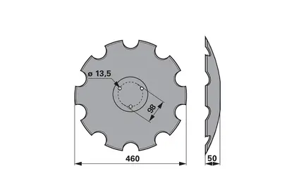 Sleva Disk podmítače ozubený Horsch 23246106