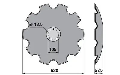 Koupit Online Disk podmítače ozubený Horsch 28071305