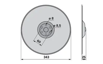 Víkendová Akce Secí disk hladký Horsch 23010201 (iQparts)