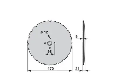 Víkendová Akce Disk podmítače ozubený Lemken 3490470