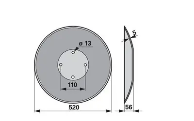 Aktuální Disk podmítače hladký Pöttinger 85041024.1