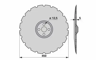 Disk podmítače ozubený Väderstad 466947 Objednat Nyní