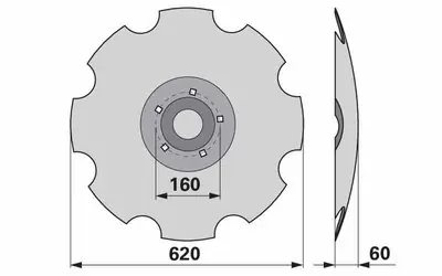 Disk podmítače ozubený Lemken 3490467 Časově Omezené
