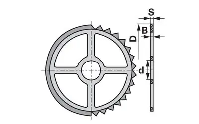 Akce Ozubené kolo 470 x 118 x 14 mm