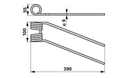 Levný Pružina obraceče levá VICON-PZ PZ608140L