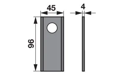 Must-Have Nůž rotačky rovný (25ks) 99x45x4, d=19