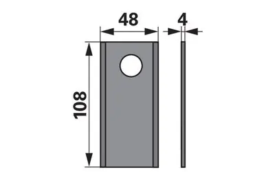 Objednat Nyní Nůž rotačky rovný (20ks) 108x48x4, d=19,0