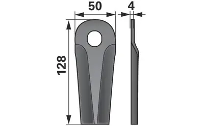 Nůž rotačky vyklenutý (25ks) 128x50x4, d=18,5x20,5 Objednat Nyní