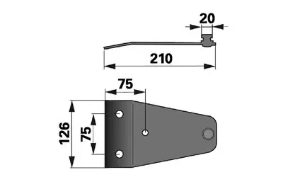 Držák nože PZ243 Sleva