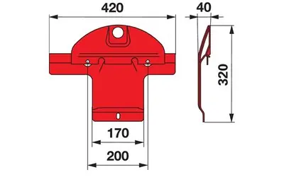 Originální Splaz asymetrický PÖTTINGER 2404.17.040.0