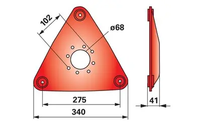 Autentický Žací disk DEUTZ FAHR VNB1019894