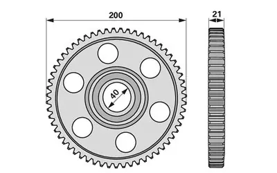 Ozubené kolo 1391901 Cenová Bomba