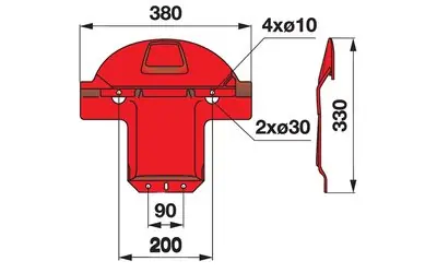 Splaz pravý PÖTTINGER 2520.17.190.0 Top Prodej
