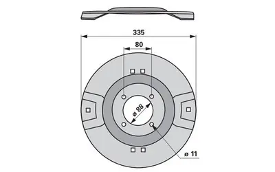 Nízká Cena Žací disk VICON-PZ 5513300094