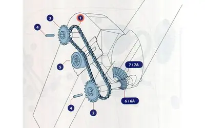 Autentický Řetěz 80 článků NEW HOLLAND