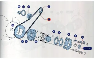 Řetěz 104 článků NEW HOLLAND Nízká Cena